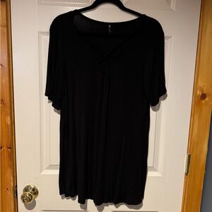 Chic Black Women's Tunic Top